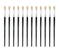 INNSPIRO Caja de 12 Pinceles cerda Redondo Mango Corto nº10