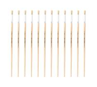 INNSPIRO Caja de 12 Pinceles cerda Redondo Mango Largo nº10