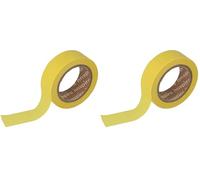INNSPIRO Cinta masking tape Washi amarillo 15mm.x10m. Serie Lisos Básicos (Paquete de 2)