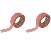 INNSPIRO Cinta masking tape Washi carne 15mm.x10m. Serie Lisos Básicos (Paquete de 2)