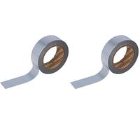 INNSPIRO Cinta masking tape Washi foil plateado 15mm.x10m. Serie Metal (Paquete de 2)