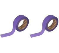 INNSPIRO Cinta masking tape Washi lila 15mm.x10m. Serie Lisos Básicos (Paquete de 2)