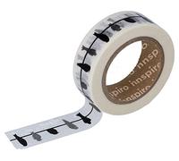 INNSPIRO Cinta masking tape Washi pájaros negros 15mm.x10m. Serie Deco