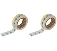 INNSPIRO Cinta masking tape Washi piñas 15mm.x10m. Serie Tutti Frutti (Paquete de 2)