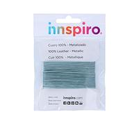 INNSPIRO Cordón Cuero metálico Azul Cielo 1,0mm. 5m.