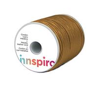INNSPIRO Cordón Cuero metálico Bronceado 1,5mm. 100m.