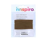 INNSPIRO Cordón Cuero Natural marrón 1,0mm. 5m.