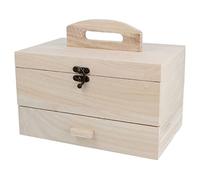INNSPIRO Costurero madera de balsa con cajón 25x16,5x15cm, 201