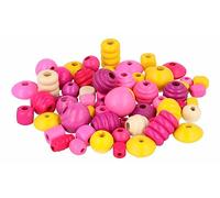 INNSPIRO Cuenta madera mix formas y colores diam. 19 a 7mm. 500gr. aprox. diam. int. 3 a 4.5mm.