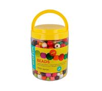 INNSPIRO Cuenta madera mix formas y colores y 4 cordones diam. 19 a 7mm. 560u. aprox. diam. int. 3.5 a 4.5mm.