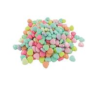 INNSPIRO Cuentas de plástico en forma de corazón Multicolor Pastel irisado 12mm. 350u. aprox. diam. int. 1,5mm.Bote