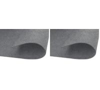 INNSPIRO Fieltro acrílico gris láminas 20x30cm.x2mm. 220gr./m2 10u. (Paquete de 2)