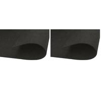 INNSPIRO Fieltro acrílico negro láminas adhesivas 20x30cm.x2mm. 220gr./m2 10u. Material muy utilizado para manualidades y decoración (Paquete de 2)