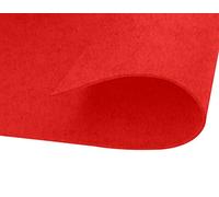 INNSPIRO Fieltro acrílico rojo láminas 20x30cm.x1mm. 160gr./m2 20u. Material muy utilizado para manualidades y decoración
