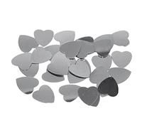 INNSPIRO Lentejuelas corazones plateadas 18mm. 14gr., ideal para manualidades con niños, decoraciones y actividades creativas