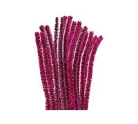 INNSPIRO Limpiapipas chenilla metálicas lila 10mm.x30cm. 10u., ideal para manualidades con niños, decoraciones y actividades creativas