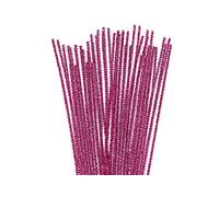 INNSPIRO Limpiapipas chenilla metálicas lila 6mm.x30cm. 25u., ideal para manualidades con niños, decoraciones y actividades creativas