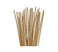 INNSPIRO Limpiapipas chenilla metálicas oro 3mm.x30cm. 40u., ideal para manualidades con niños, decoraciones y actividades creativas