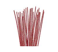 INNSPIRO Limpiapipas chenilla metálicas rojo 3mm.x30cm. 40u., ideal para manualidades con niños, decoraciones y actividades creativas