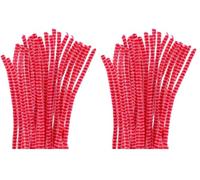 INNSPIRO Limpiapipas chenilla rosa 8mm.x30cm. 25u., ideal para manualidades con niños, decoraciones y actividades creativas (Paquete de 2)