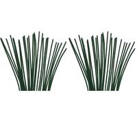 INNSPIRO Limpiapipas chenilla verde 4mm.x30cm. 50u., ideal para manualidades con niños, decoraciones y actividades creativas (Paquete de 2)