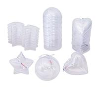 INNSPIRO Maxi Pack 3 Formas plástico Transparente para Colgar 2 Partes 24u, 0