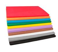 INNSPIRO Maxi Pack Escolar 100 láminas Goma EVA Surtido 10 Colores 20x30cm.x1mm. Material Muy Utilizado para Manualidades y decoración
