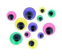 INNSPIRO Ojos móviles de colores autoadhesivos medidas surtidas 64u, Multi, 97130