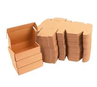 INNSPIRO Pack de 100 cajas de cartón Kraft Automontables medida Ext.137x92x42mm. Embalaje de regalos, envíos y almacenamiento.
