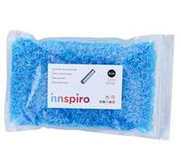 INNSPIRO Rocalla de vidrio cilindro aurora boreale azul infantil diam. 1,80x6mm. 500gr. Bolsa. Para crear pulseras y collares, ideal para manualidades y joyas con niños. Cuentas semilla.