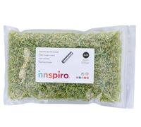 INNSPIRO Rocalla de vidrio cilindro aurora boreale verde aguacate diam. 1,80x6mm. 500gr. Bolsa. Para crear pulseras y collares, ideal para manualidades y joyas con niños. Cuentas semilla.