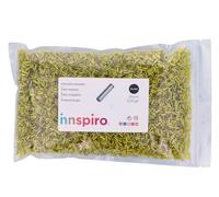 INNSPIRO Rocalla de vidrio cilindro plateado amarillo diam. 1,80x6mm. 500gr. Bolsa. Para crear pulseras y collares, ideal para manualidades y joyas con niños. Cuentas semilla.