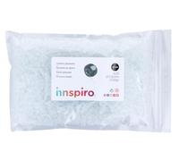 INNSPIRO Rocalla de vidrio redonda glaseado blanco 3,8mm. 500gr. Bolsa. Para crear pulseras y collares, ideal para manualidades y joyas con niños. Cuentas semilla.