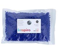 INNSPIRO Rocalla de vidrio redonda opaco azul marino 3,8mm. 500gr. Bolsa. Para crear pulseras y collares, ideal para manualidades y joyas con niños. Cuentas semilla.