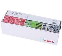 INNSPIRO Set 10 cintas masking tape Washi Serie deco