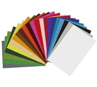 INNSPIRO Set 22 láminas fieltro acrílico surtido colores 20x30cm.x1mm. 160gr./m2 Material muy utilizado para manualidades y decoración