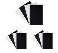INNSPIRO Set 4 láminas goma EVA blanco y negro 20x30cm.x1mm. Material muy utilizado para manualidades y decoración (Paquete de 3)