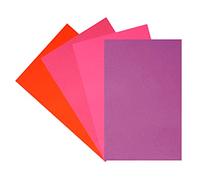 INNSPIRO Set 4 láminas goma EVA cálidos 20x30cm.x1mm. Material muy utilizado para manualidades y decoración