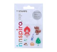 INNSPIRO Set sellos acrílicos Cuento: Caperucita roja 5,3x6cm.