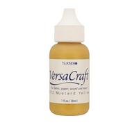 INNSPIRO Tsukineko VersaCraft Almohadilla de Tinta Recambio 30 ml-Mustard Yellow (Amarillo) -a Base, Opaca, Resistente al Agua-Scrapbooking Materiales para Estampación y Embossing, 30ml, 30
