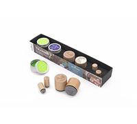 INNSPIRO Woodies Kit Merci 2 2 Sellos Mini 2 (Variados), Madera, 26,5 x 5,5 x 3,5 cm