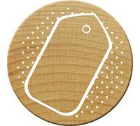 INNSPIRO Woodies Sello Puerta Nombre, Madera, 3,4 x 3,4 x 3,5 cm