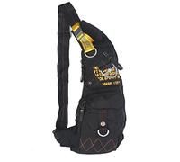 Innturt Nylon Sling Bag Shoulder Chest Bag Mochila, Extra negro, Large
