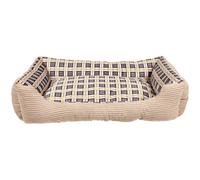 Inny Sofá cama 75x58x19 cm Talla L para perro con bordes cómodos, Beis