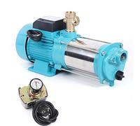 innytund Bomba centrífuga de 1300 W, bomba de agua doméstica, bomba de jardín con manómetro e interruptor de presión, 220 V, bombas de agua para un jardín, bomba de agua eléctrica sumergible