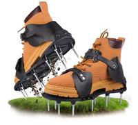 Inoamity Zapatos Aireadores para Césped - Sandalias con Púas Resistentes para Airear Pasto y Tierra, Diseño Ajustable con Hebilla y Correa, Uso en Jardín/Césped/Patio - Unisex (Hombre/Mujer)