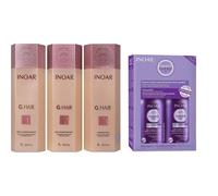 INOAR Ghair 3 Litros + Inoar Dúo Speed Blond Champú y Acondicionador para Cabellos Rubios y Canosos - 1 Pack