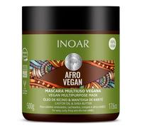 Inoar Máscara Afro Vegan com Óleo de Rícino e Manteiga de Karité 500g, Inoar