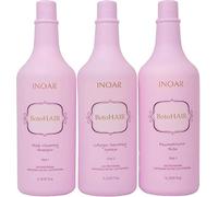 INOAR PROFESSIONAL - Champú de limpieza profunda BotoHAIR, sistema de colágeno BotoHAIR y bálsamo reconstructor BotoHAIR 3 Litros