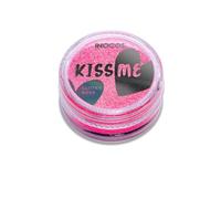 Inocos glitter para uñas polvo Kiss Me rosa néon 3g